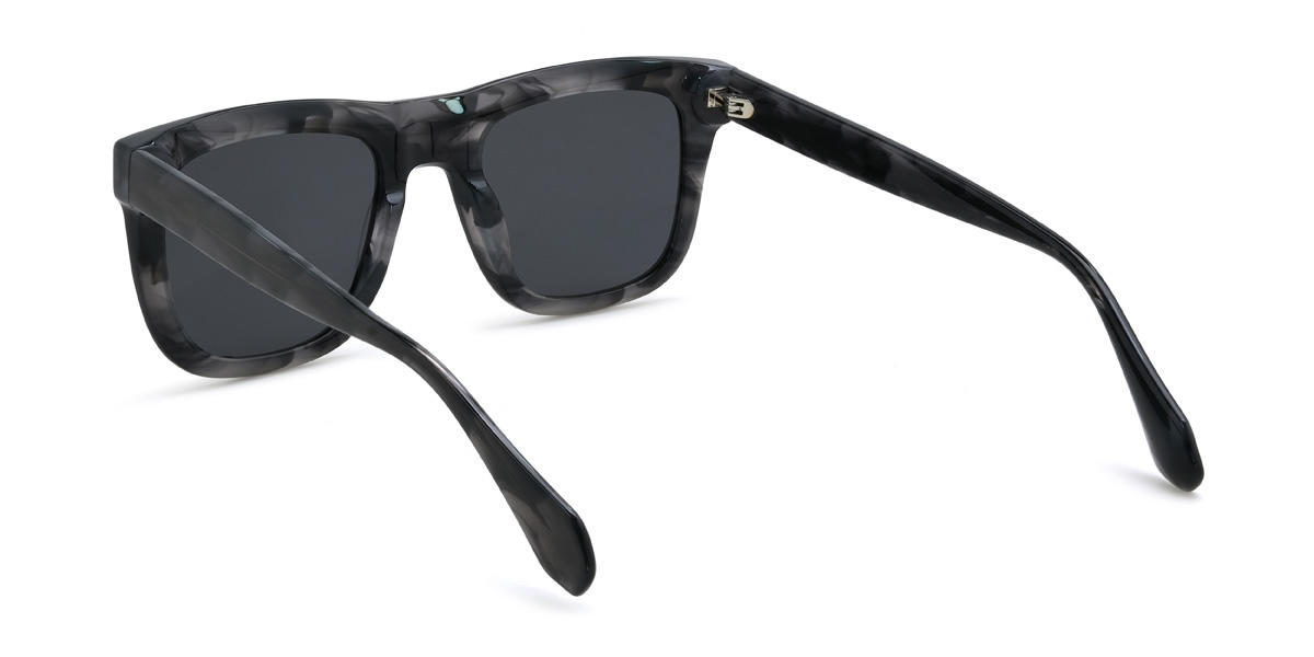 Fekete teknősbéka szürke Matheo Szemüveg - Square Sunglasses