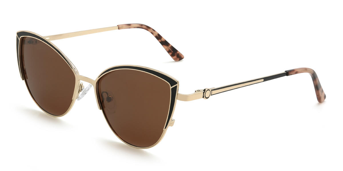 Gold Braun Anaisha Brille - Cat Eye Sunglasses