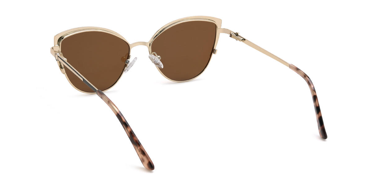 Gold Braun Anaisha Brille - Cat Eye Sunglasses
