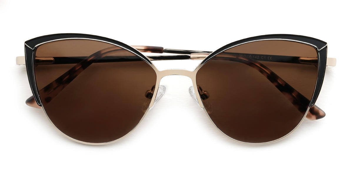 Gold Braun Anaisha Brille - Cat Eye Sunglasses