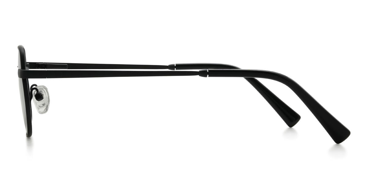 Schwarz Grau Zaynab Brille - Rectangle Sunglasses