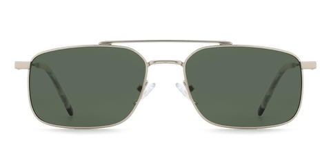 Argent Vert foncé Emberlee - Aviator Sunglasses