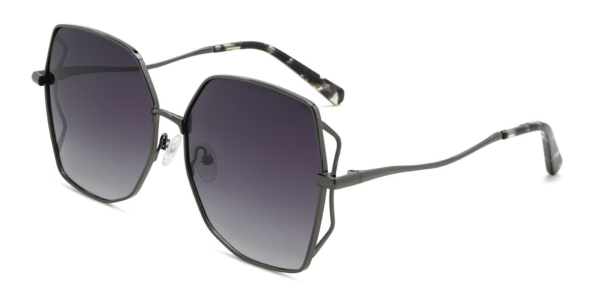 Pistolet Violet graduel Nairobi Lunettes - Square Sunglasses
