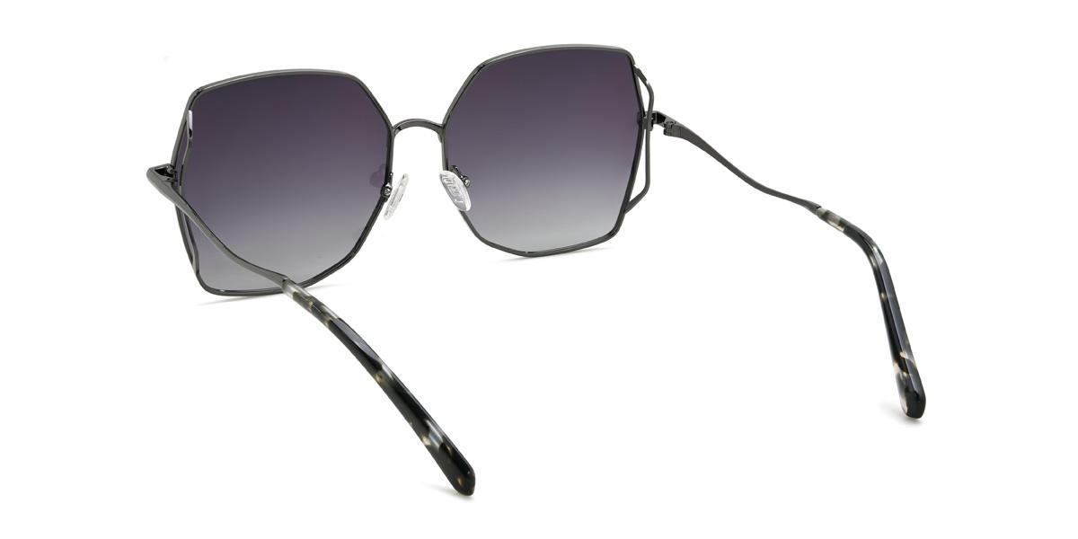 Pistolet Violet graduel Nairobi Lunettes - Square Sunglasses