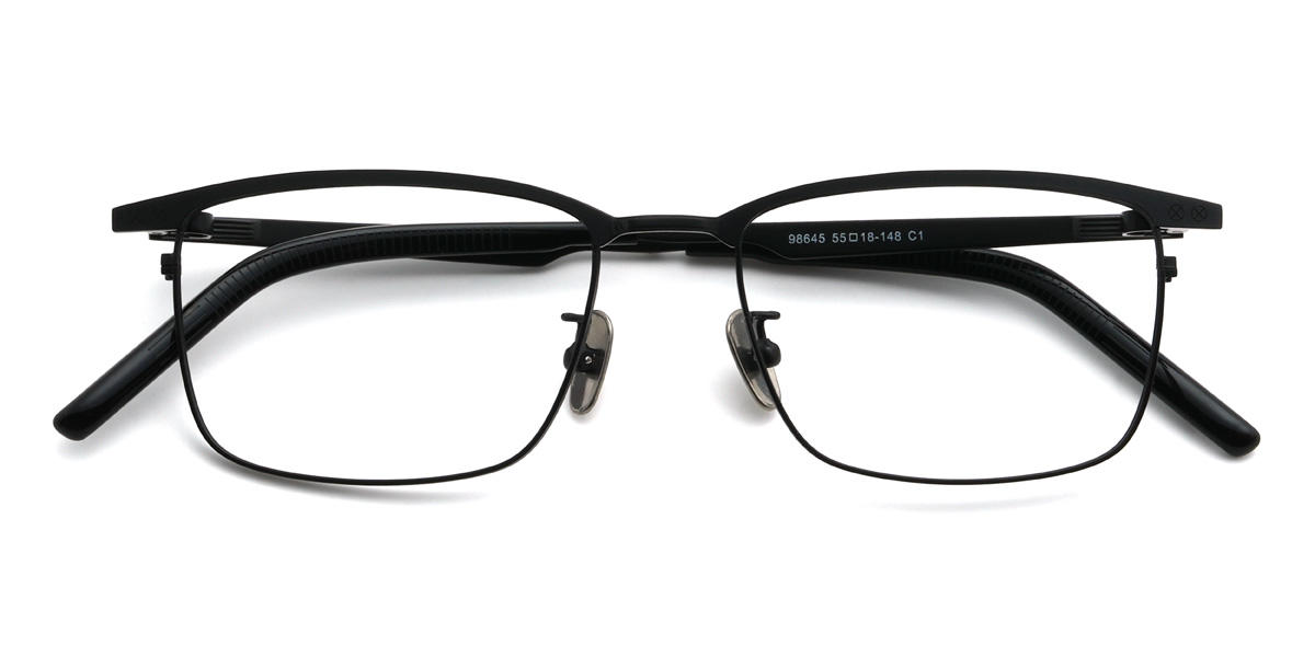Black Xolani Glasses - Rectangle Glasses