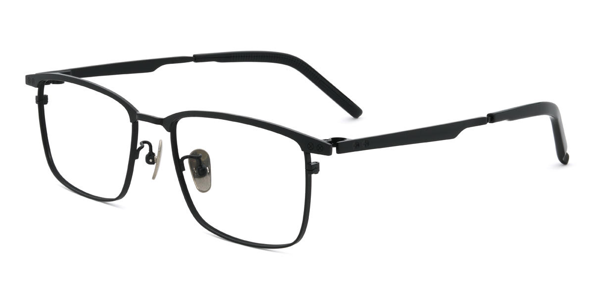 Black Xolani Glasses - Rectangle Glasses