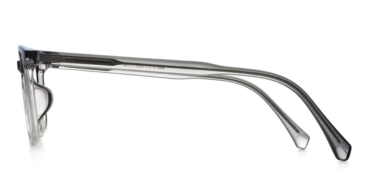 Gradient Grey Nazir Glasses - Rectangle Glasses