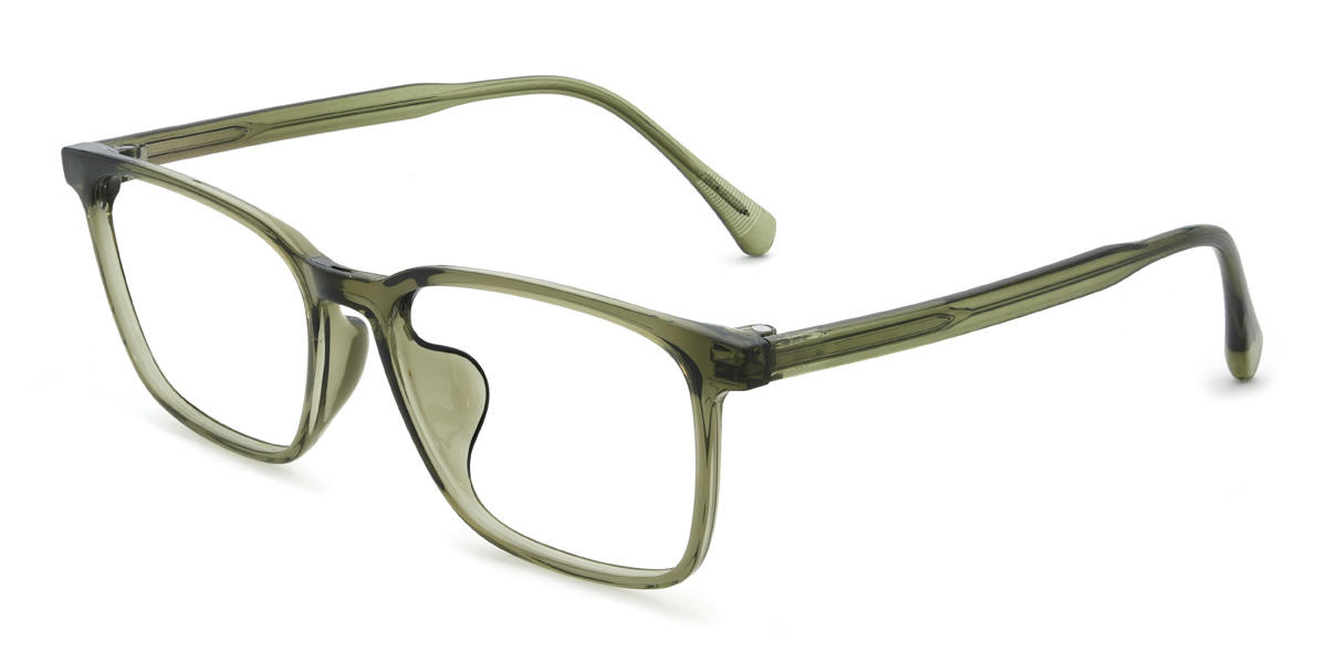 Olive Green Nazir Glasses - Rectangle Glasses