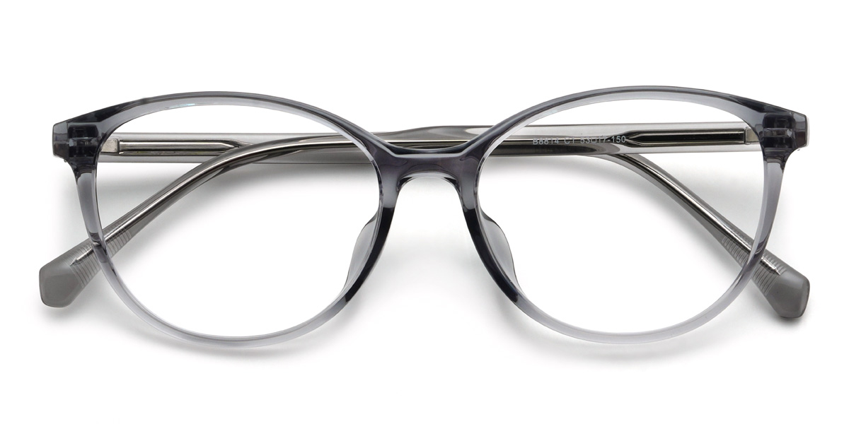 Grey Lailani Glasses - Oval Glasses