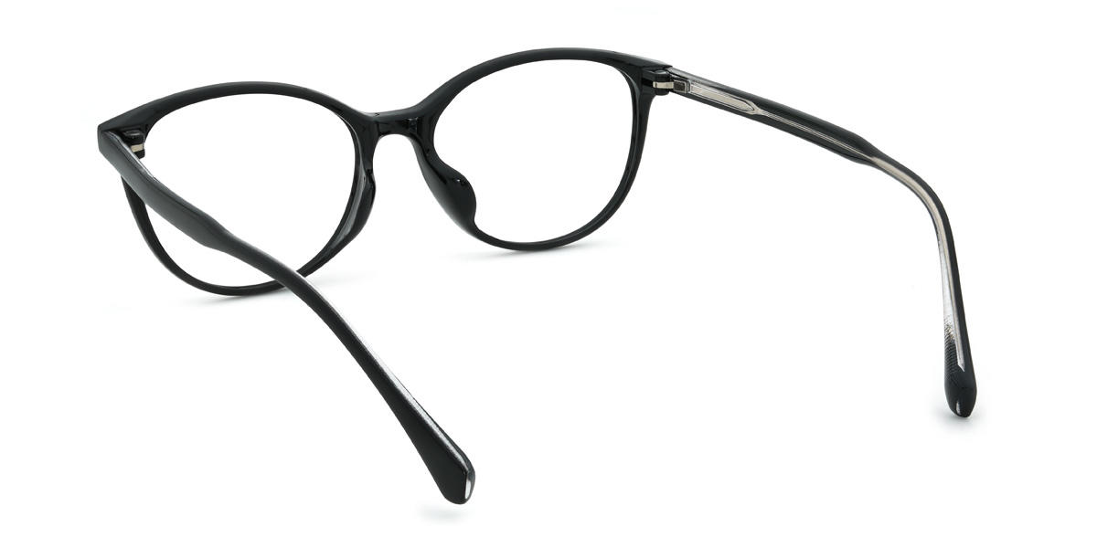Black Lailani Glasses - Oval Glasses