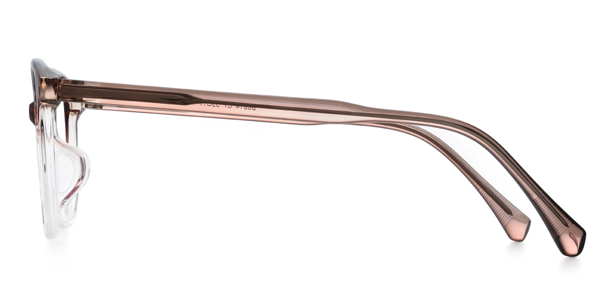 Gradient Brown Lailani Glasses - Oval Glasses