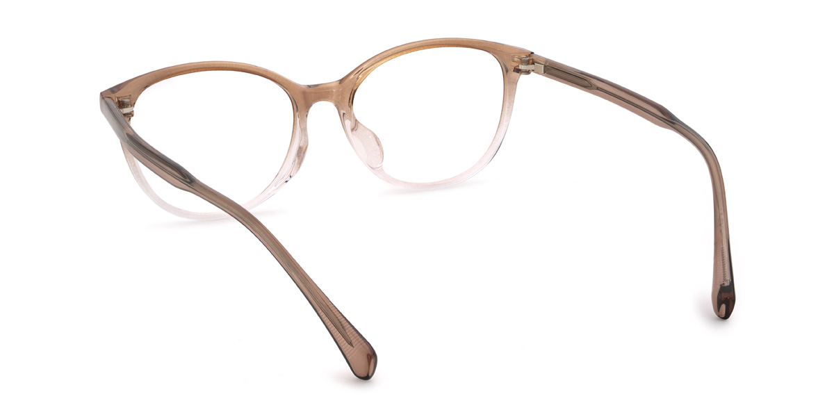 Gradient Brown Lailani Glasses - Oval Glasses