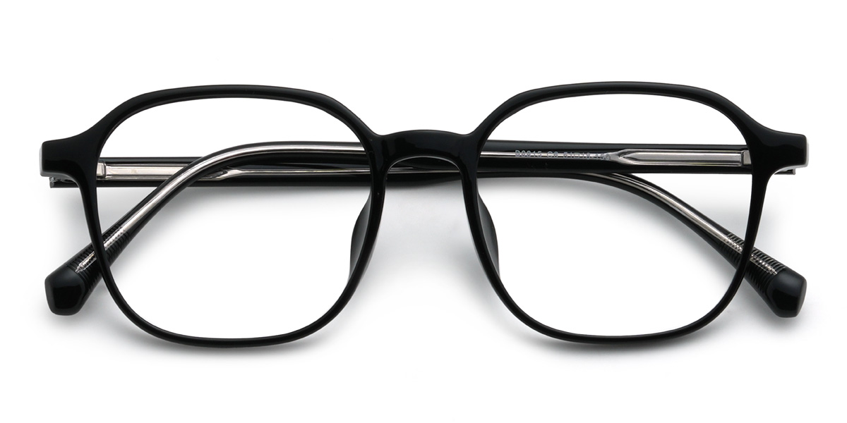 Black Hakeem Glasses - Rectangle Glasses