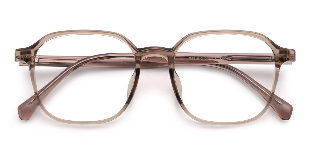 Brown Hakeem Glasses - Rectangle Glasses