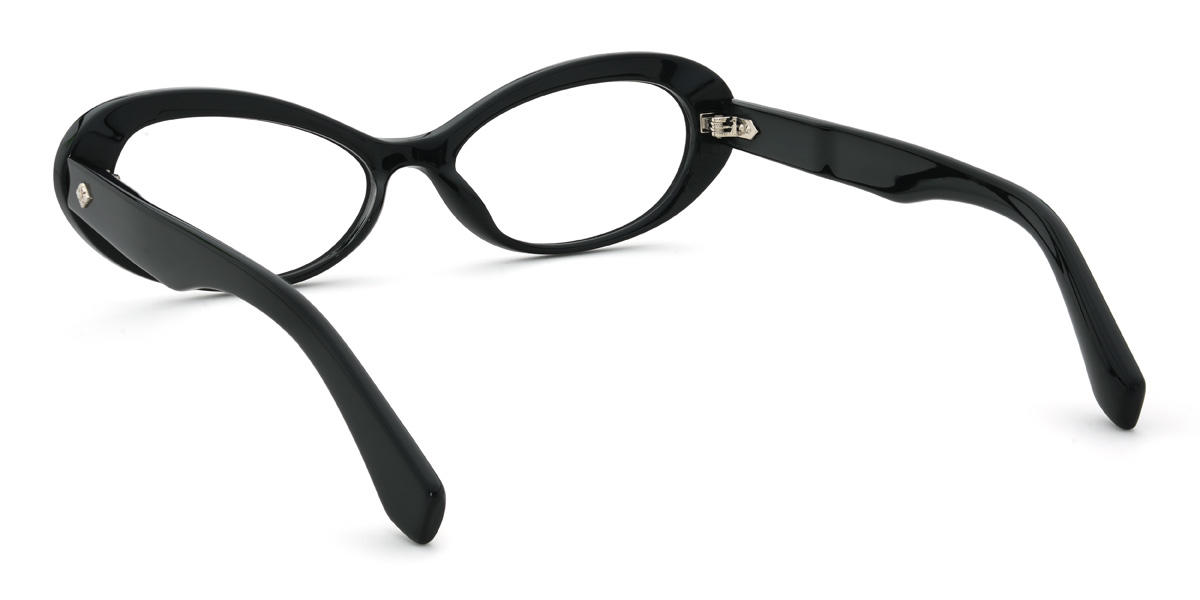 Black Katerina Glasses - Cat Eye Glasses