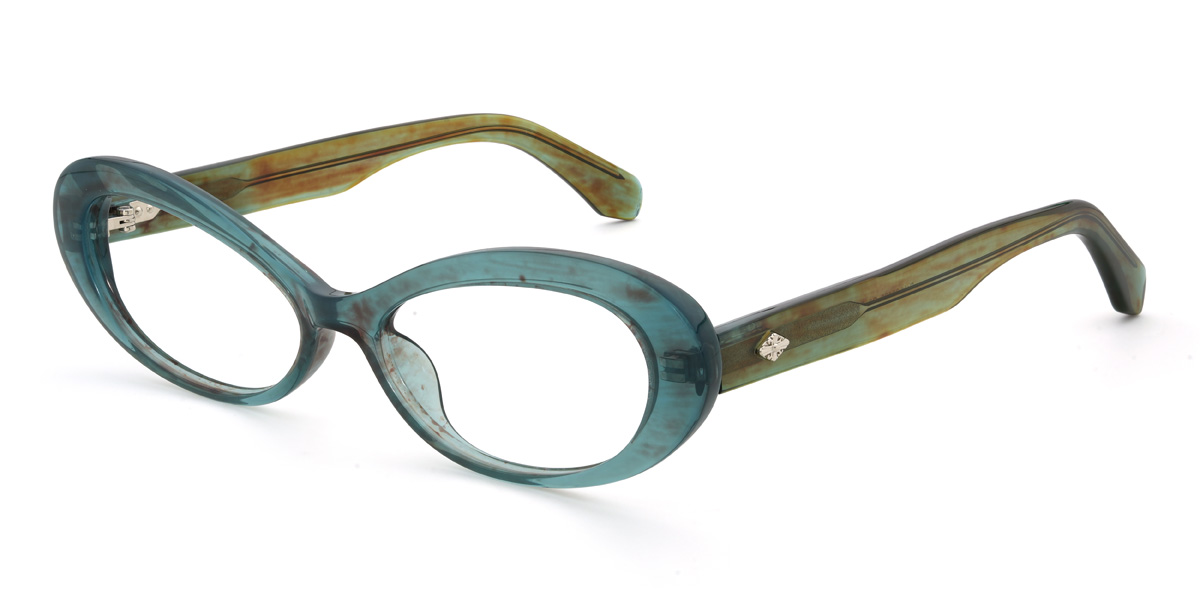Mint Blue Katerina Glasses - Cat Eye Glasses