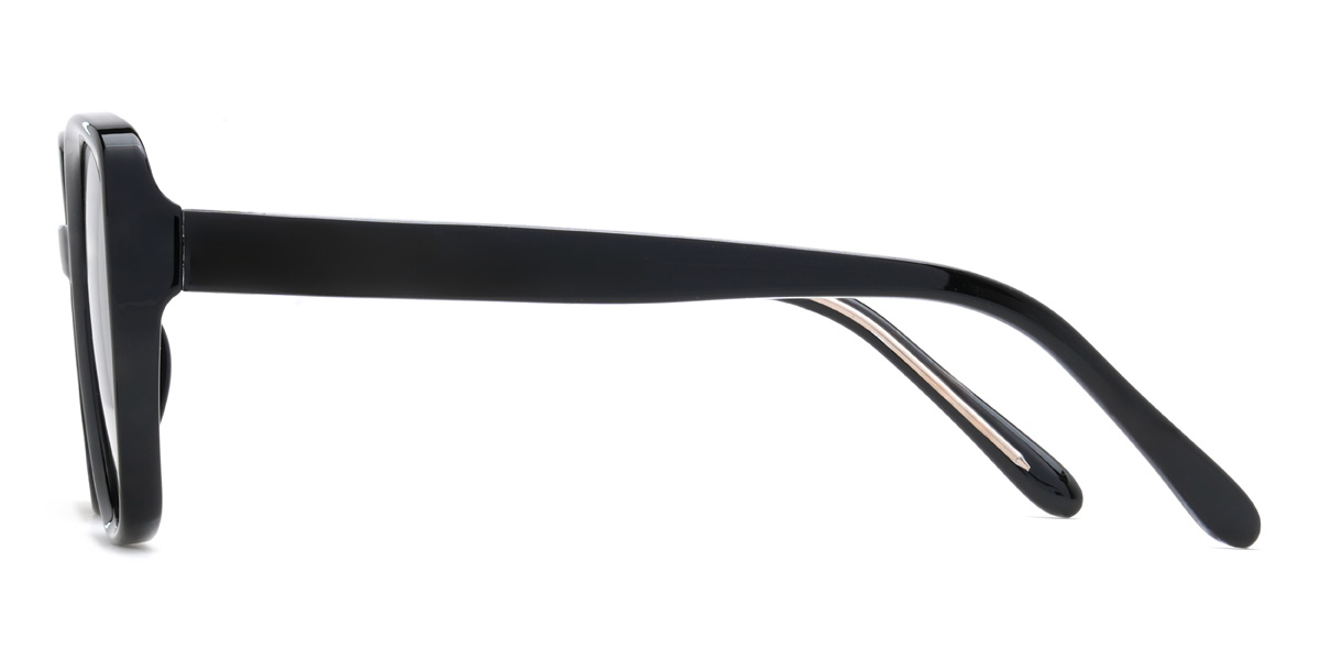 Noir Gris Fathima Lunettes - Square Sunglasses