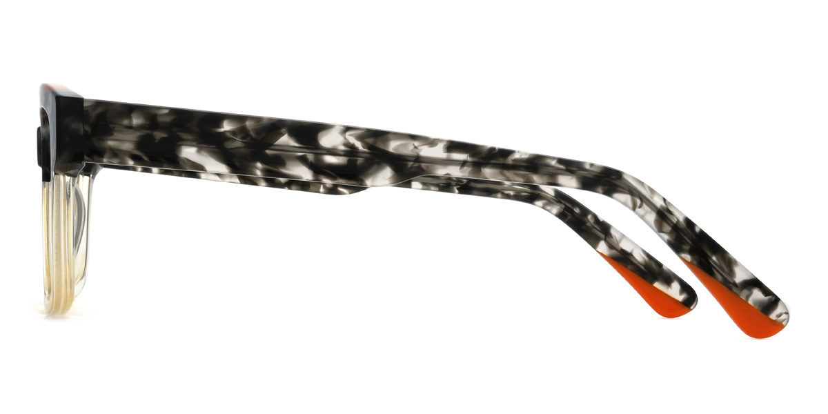 Black Tortoiseshell Yellow Loyalty Glasses - Rectangle Glasses