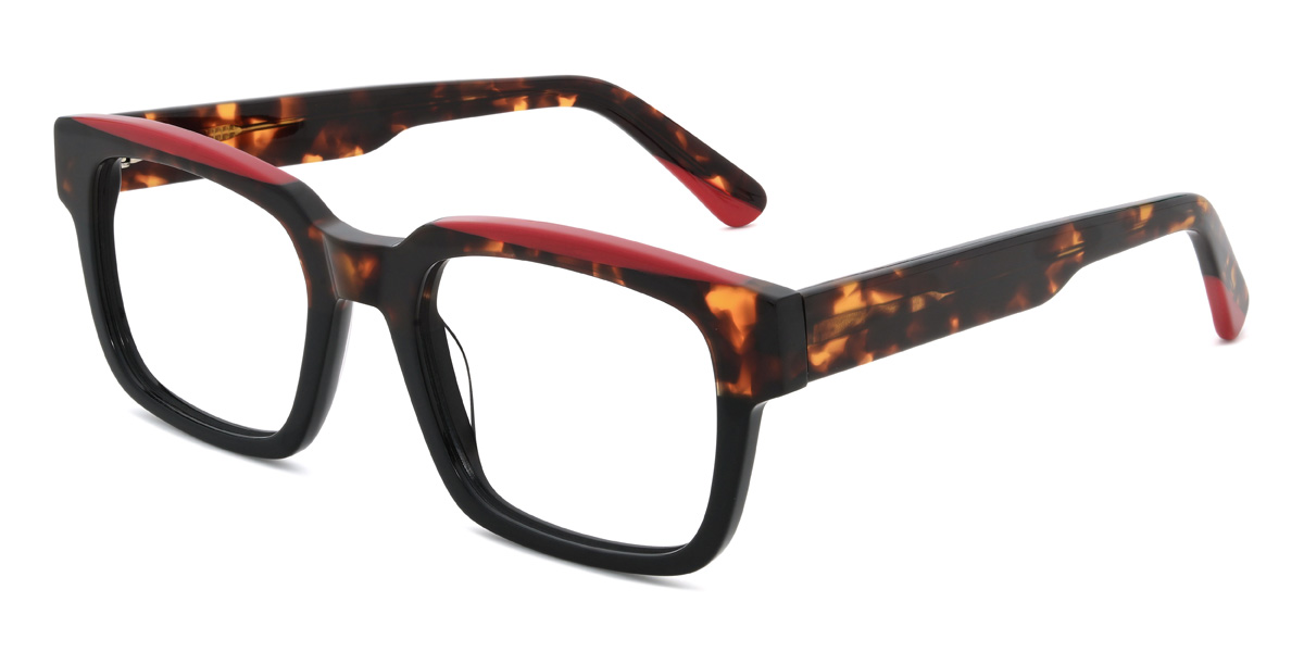 Black Tortoiseshell Loyalty Glasses - Rectangle Glasses