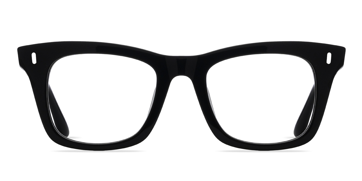 Black Dalilah - Rectangle Glasses
