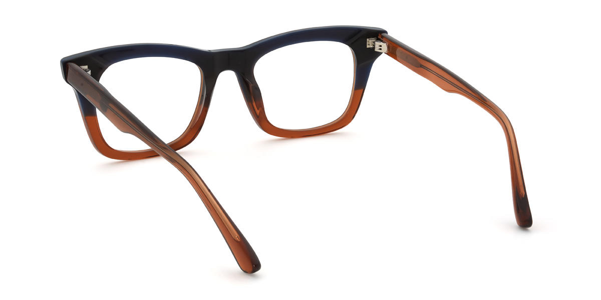 Brown Orange Dalilah Glasses - Rectangle Glasses
