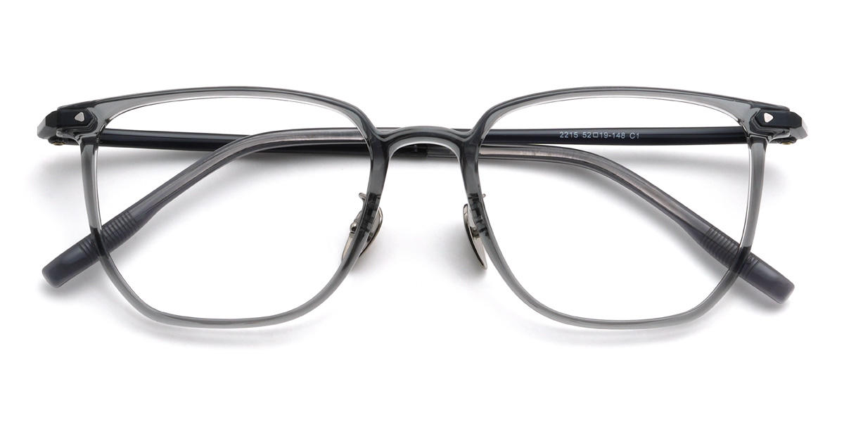 Grey Jasiel Glasses - Rectangle Glasses