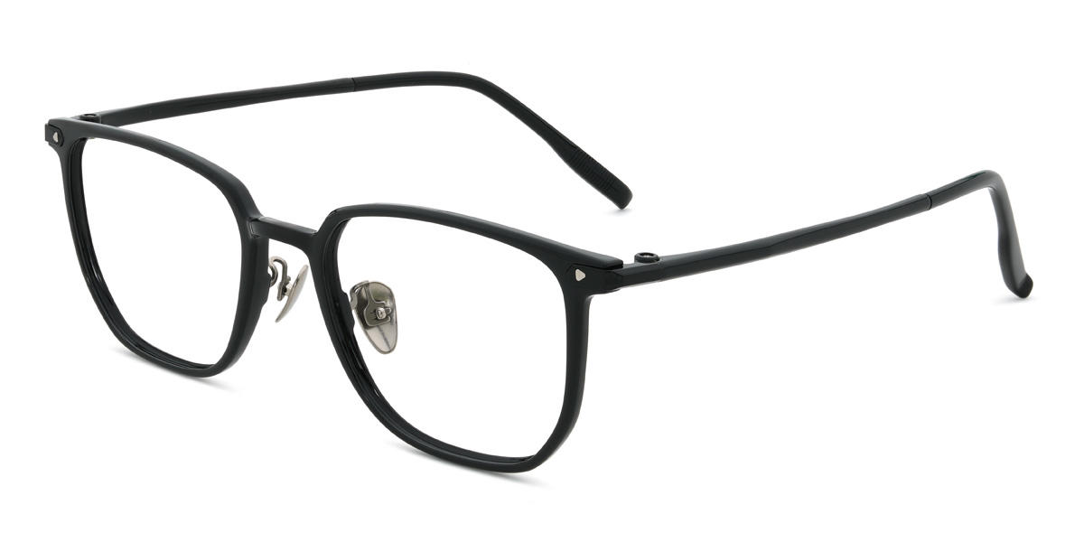 Black Jasiel Glasses - Rectangle Glasses