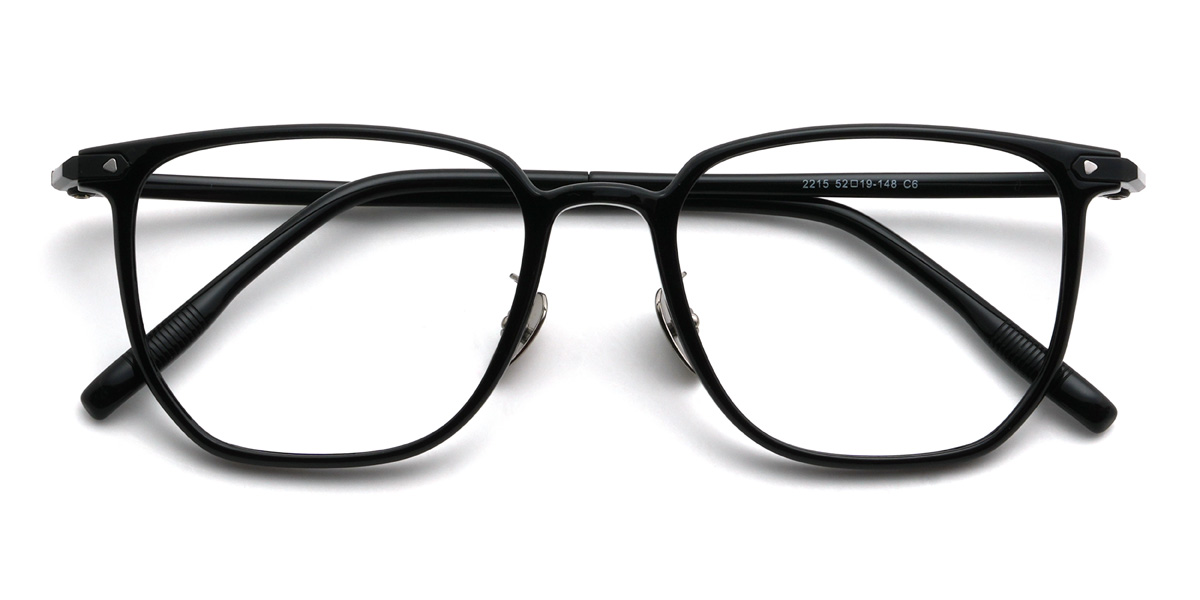 Black Jasiel Glasses - Rectangle Glasses