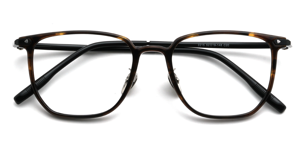Tortoiseshell Jasiel Glasses - Rectangle Glasses