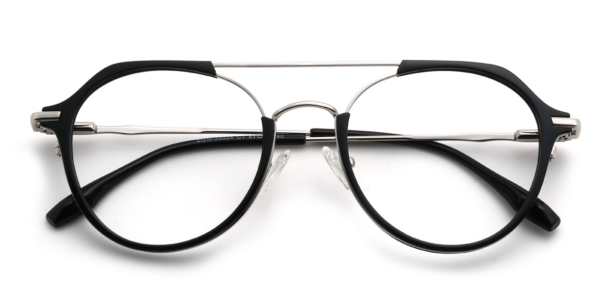 Black Jupiter Glasses - Aviator Glasses