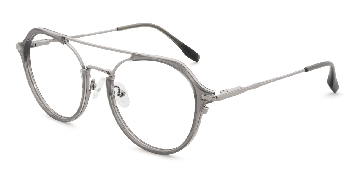 Grey Jupiter Glasses - Aviator Glasses
