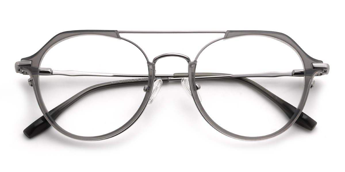 Grey Jupiter Glasses - Aviator Glasses