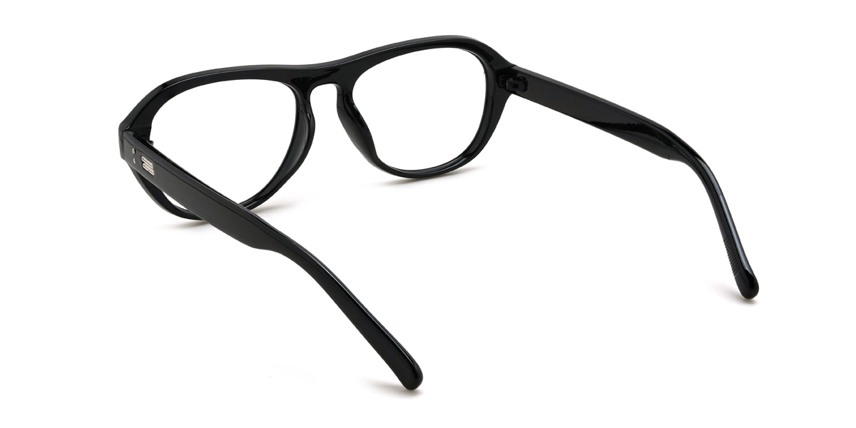 Black Kamdyn Glasses - Oval Glasses