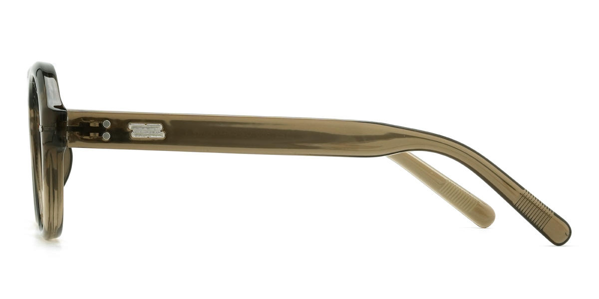 Olive Green Kamdyn Glasses - Oval Glasses