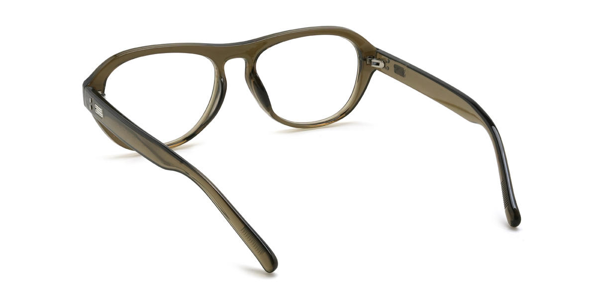 Olive Green Kamdyn Glasses - Oval Glasses