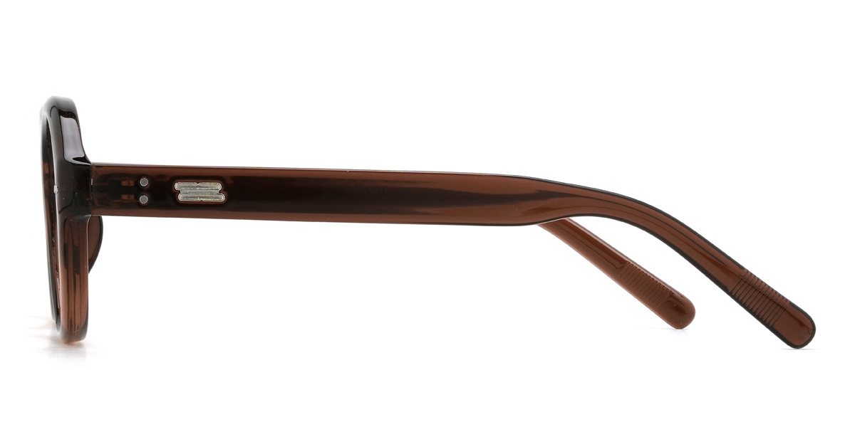 Brown Kamdyn Glasses - Oval Glasses