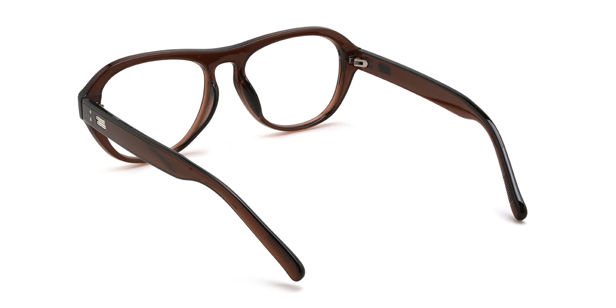 Brown Kamdyn Glasses - Oval Glasses