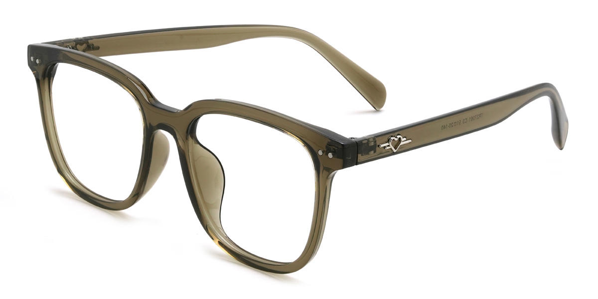 Olive Green Waylen Glasses - Square Glasses