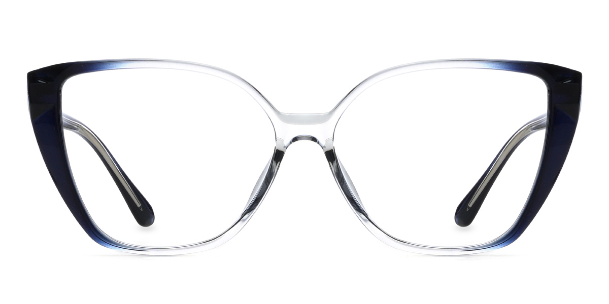 Gradient Blue Eliyanah - Square Glasses