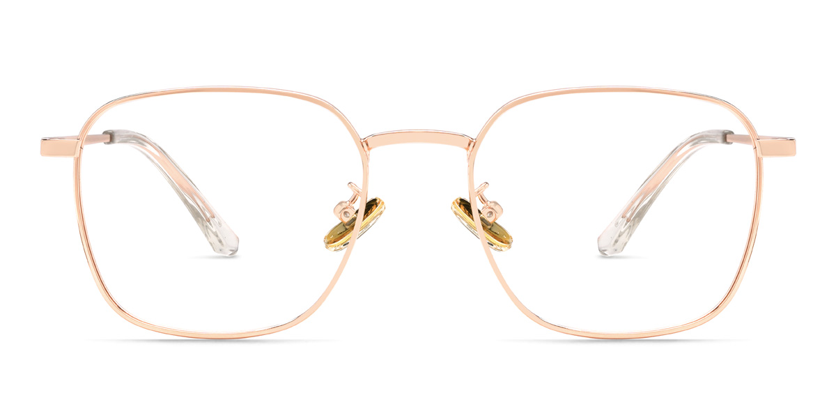 Rose Gold Ryatt - Rectangle Glasses