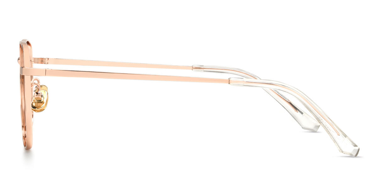 Rose Gold Ryatt Glasses - Rectangle Glasses