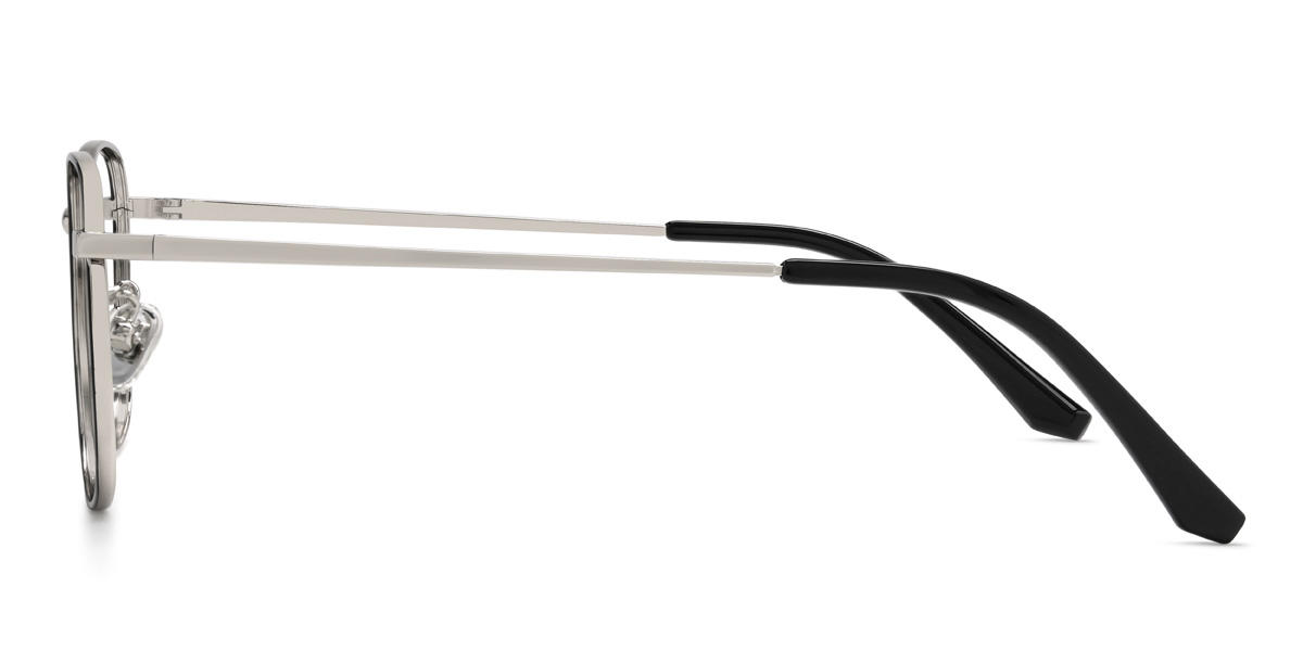 Black Silver Ryatt Glasses - Rectangle Glasses