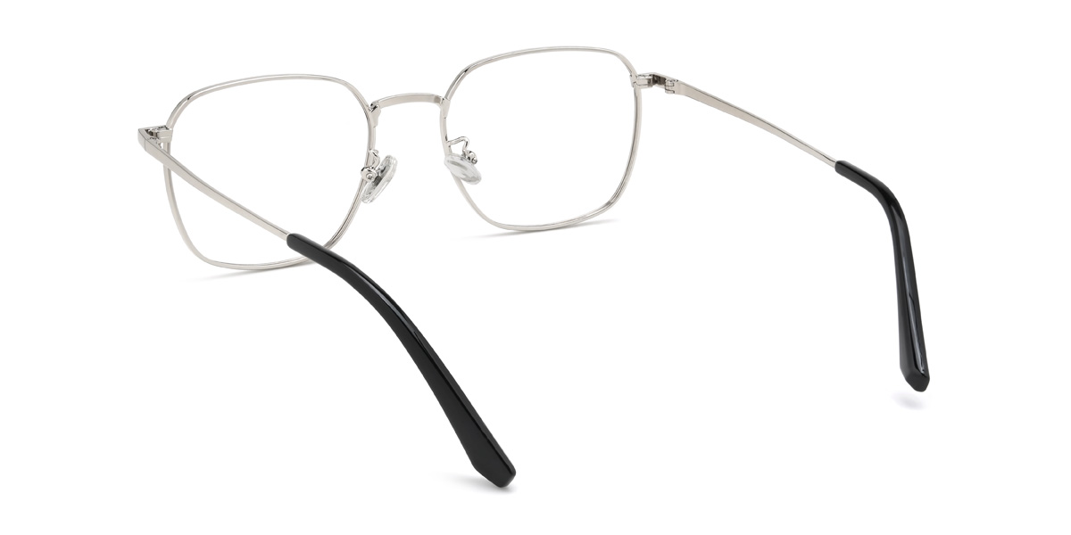 Black Silver Ryatt Glasses - Rectangle Glasses