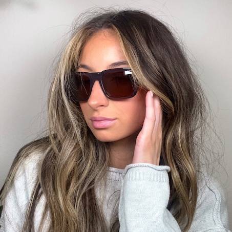 Brown Gradual Brown Shepherd Glasses - Rectangle Sunglasses