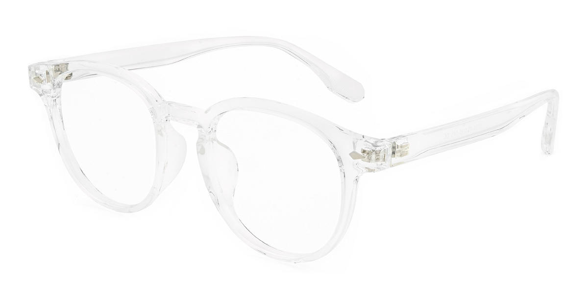 Clear Jersey Glasses - Round Glasses