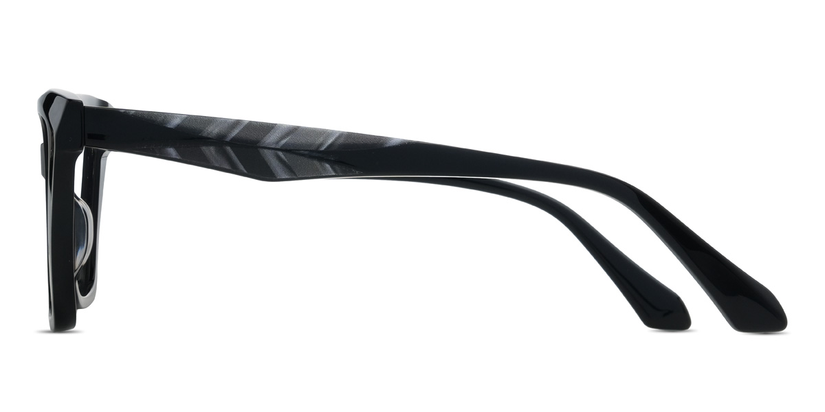 Black Advika Glasses - Cat Eye Glasses