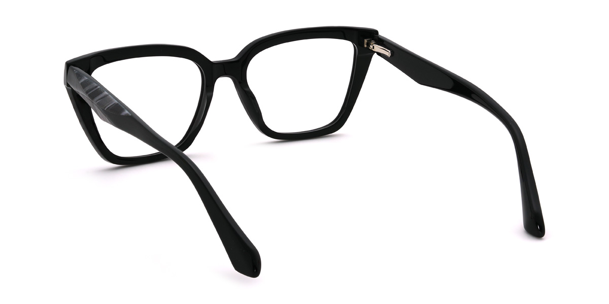 Black Advika Glasses - Cat Eye Glasses