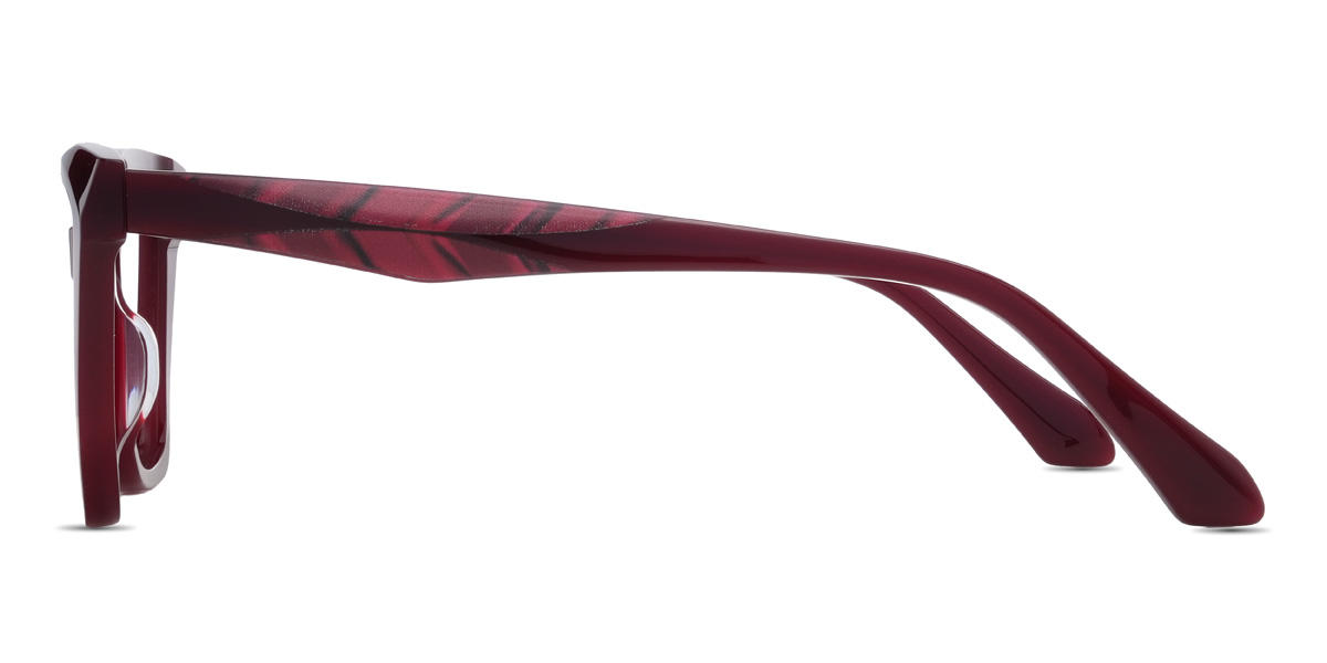 Wine Advika Glasses - Cat Eye Glasses