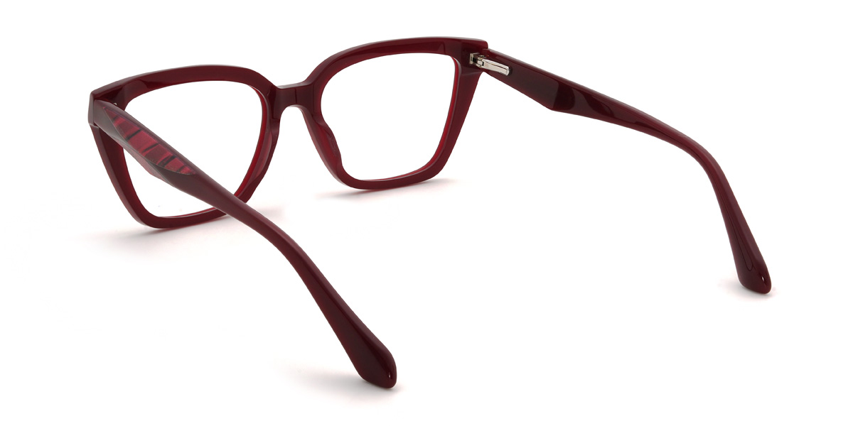 Wine Advika Glasses - Cat Eye Glasses