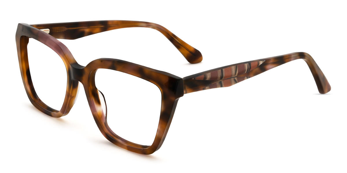 Rosa Braun Schildpatt Advika Brille - Cat Eye Glasses